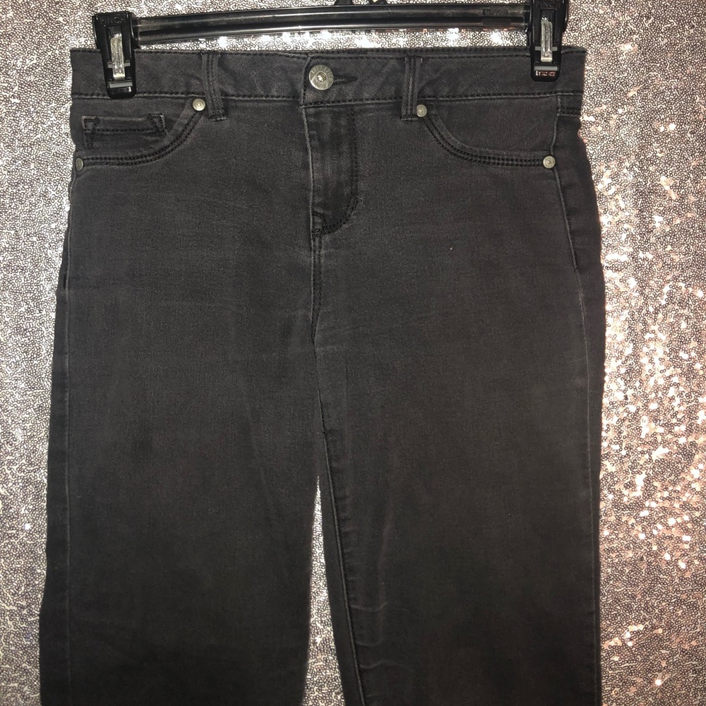 ‼️Coming Soon‼️ Grey Black Stretch Skinny Jeans - Picture 1 of 8